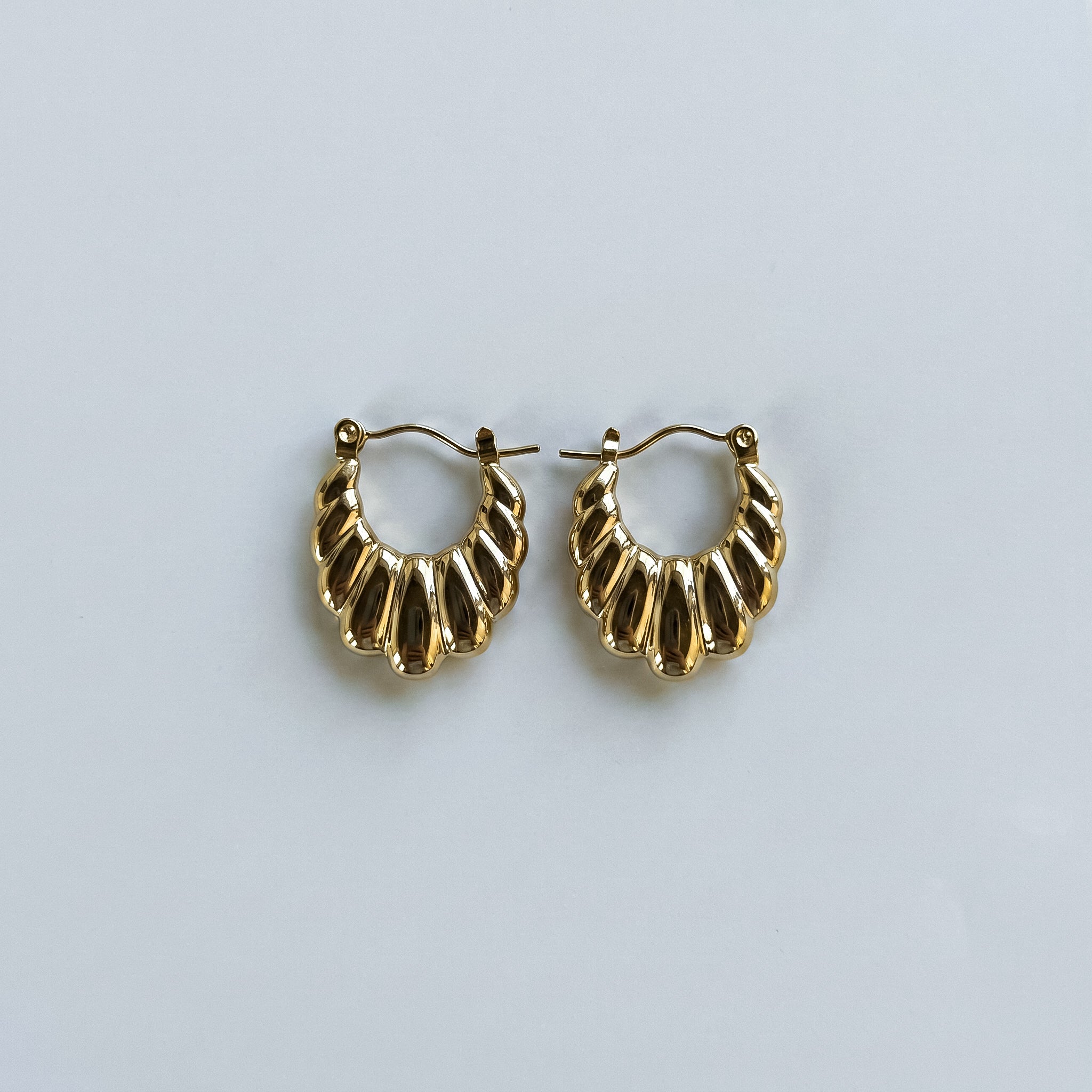 Ripple Hoop Earrings