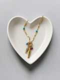 Gold Fish Charm Necklace
