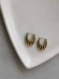 Ripple Hoop Earrings
